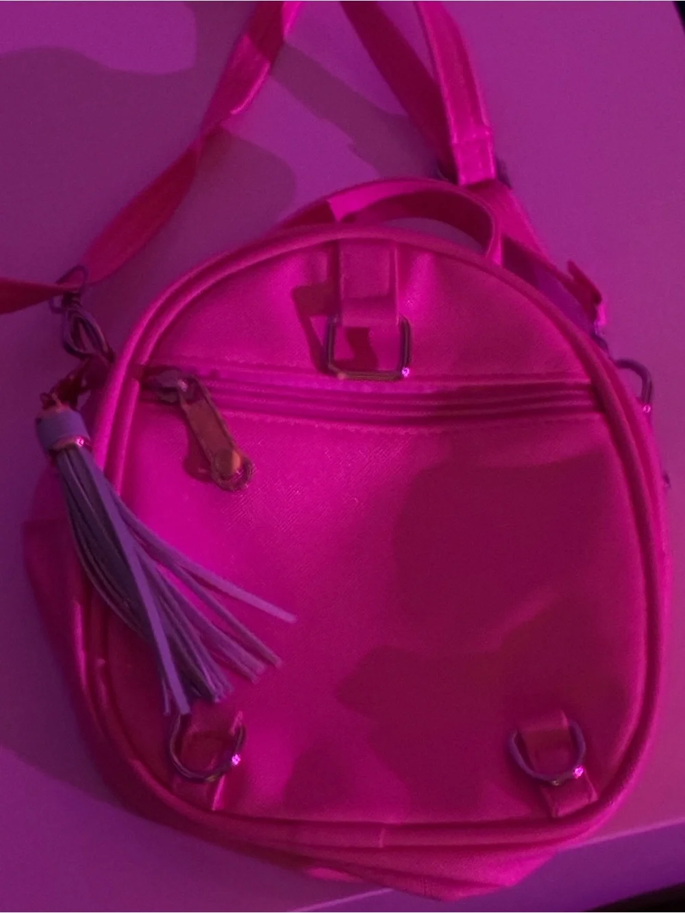 Cute Hello Kitty Sanrio Pink Crossbody Bag + Plush Keychain